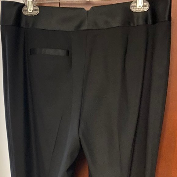 Ann Taylor Black Satin Trim Pants ~ Size  Petite 10 - Picture 4 of 7